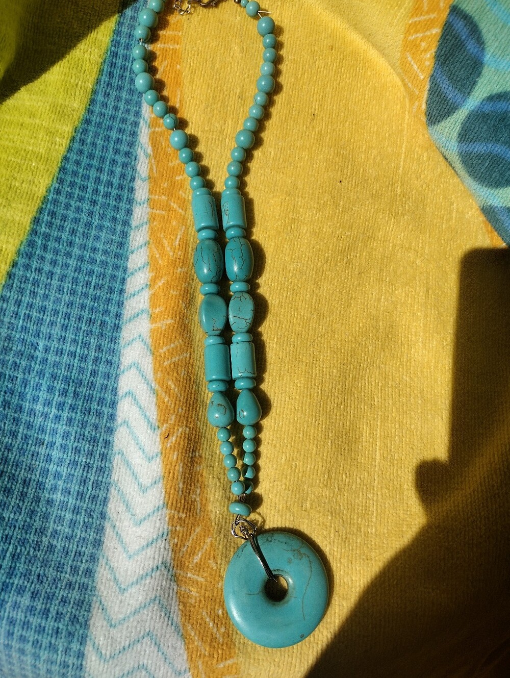 Boho Style Faux Turquoise Southwestern Necklace